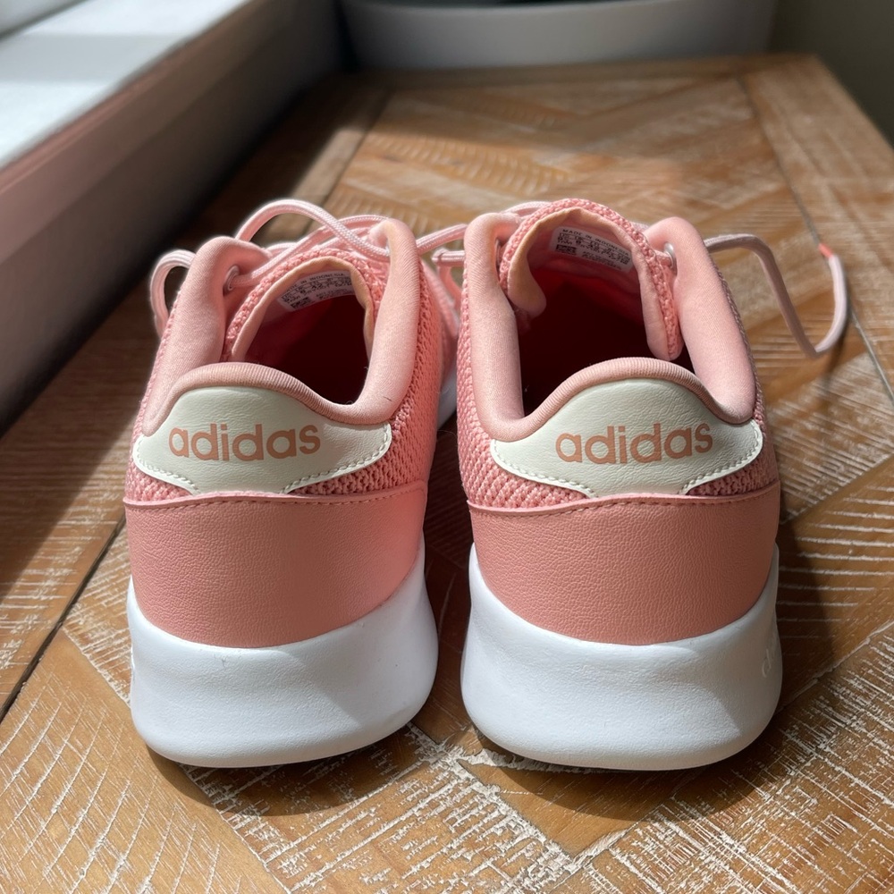 Adidas Pink and White Sneakers Lightweight Mesh - Picture 4 of 6